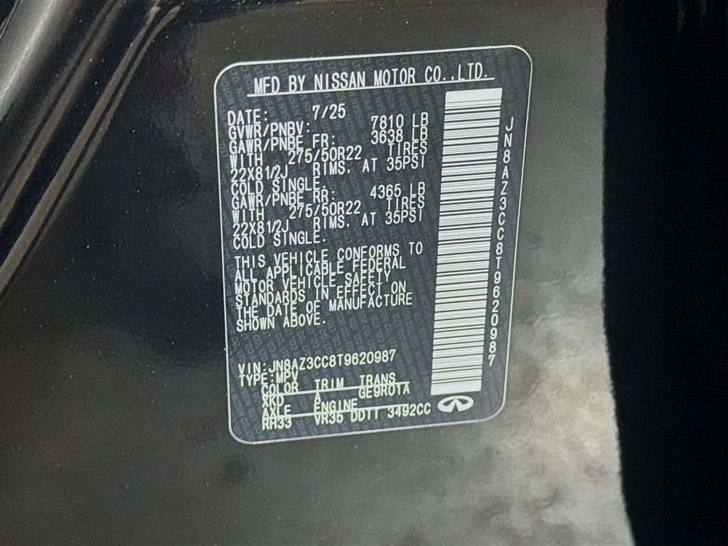 Certified 2026 INFINITI QX80 Autograph w/ Premium Cargo Package image 44