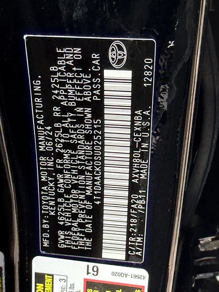 Used 2025 Toyota Camry LE FWD image 44