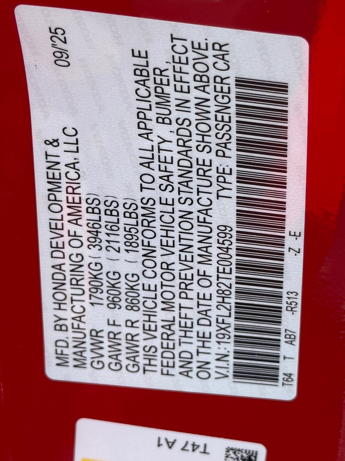 New 2026 Honda Civic Sport image 20