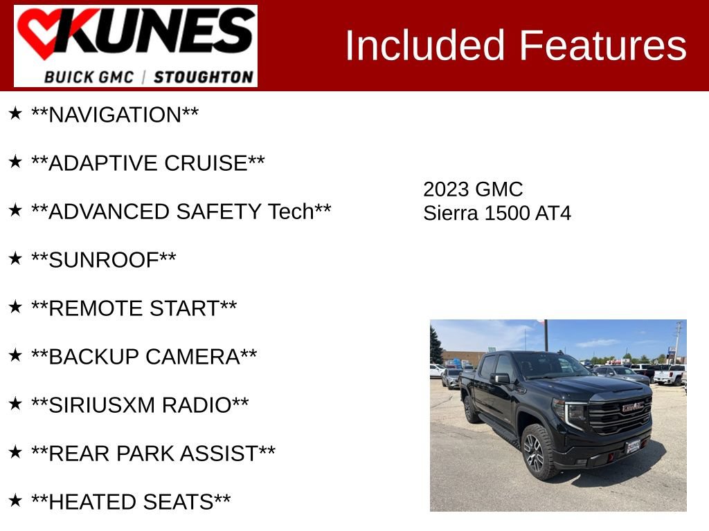 Used 2023 GMC Sierra 1500 AT4 w/ AT4 Premium Package AWD/4WD image 2