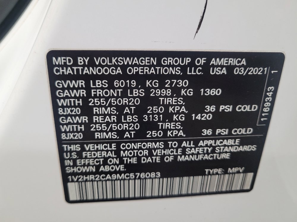 Used 2021 Volkswagen Atlas SE AWD/4WD image 33