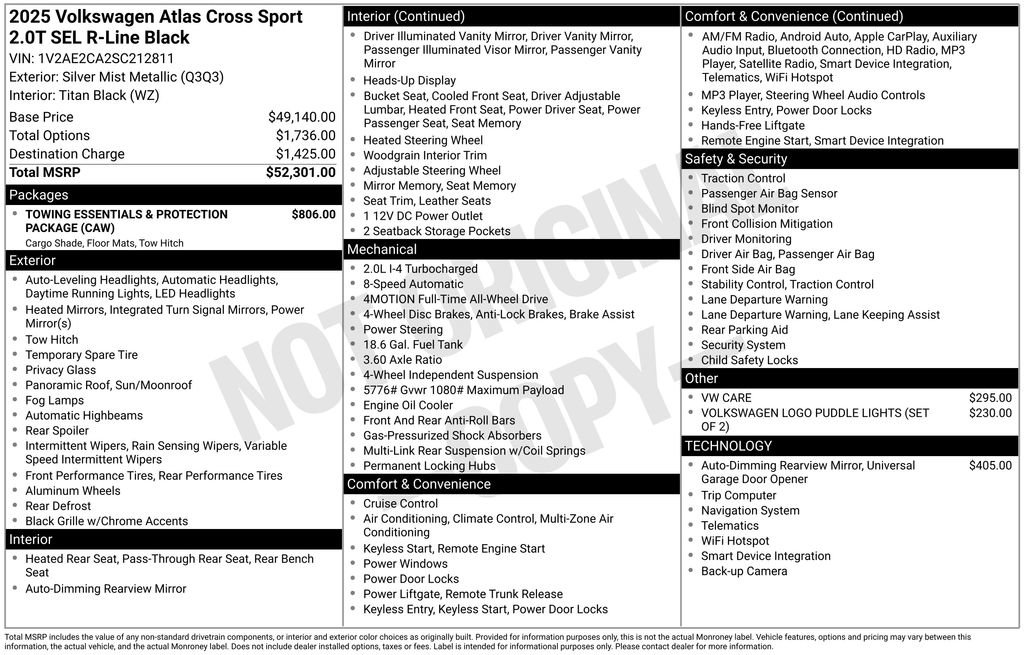 Used 2025 Volkswagen Atlas Cross Sport SEL R-Line image 31