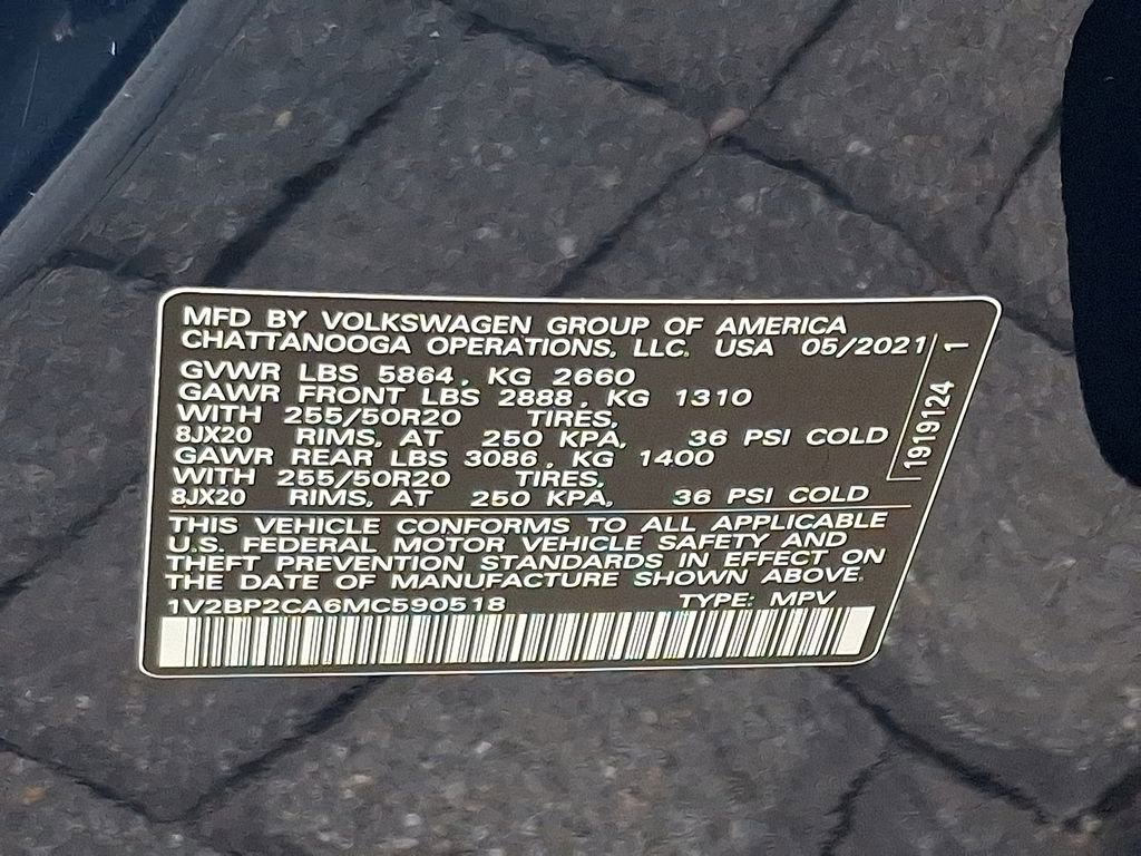 Used 2021 Volkswagen Atlas SEL image 34