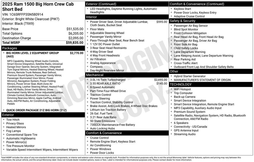 Used 2025 RAM 1500 Big Horn AWD/4WD image 45