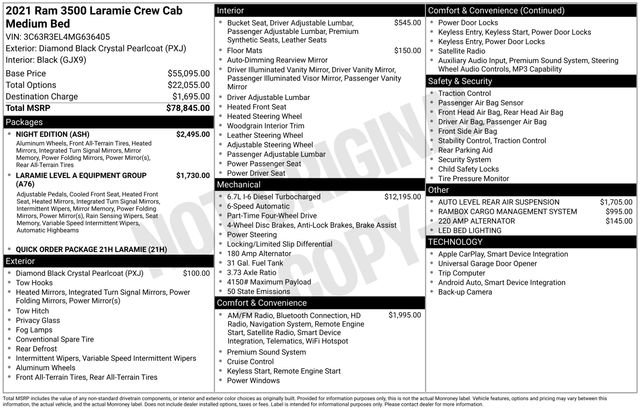 Used 2021 RAM 3500 Laramie w/ Night Edition image 28