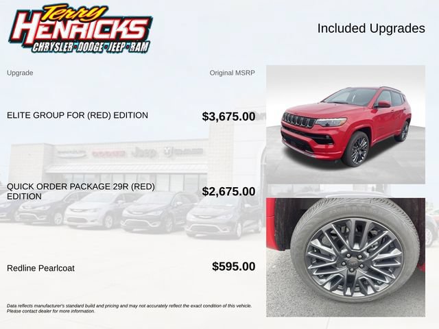 Used 2023 Jeep Compass Limited w/ Elite Group for (Red) Edition AWD/4WD image 7