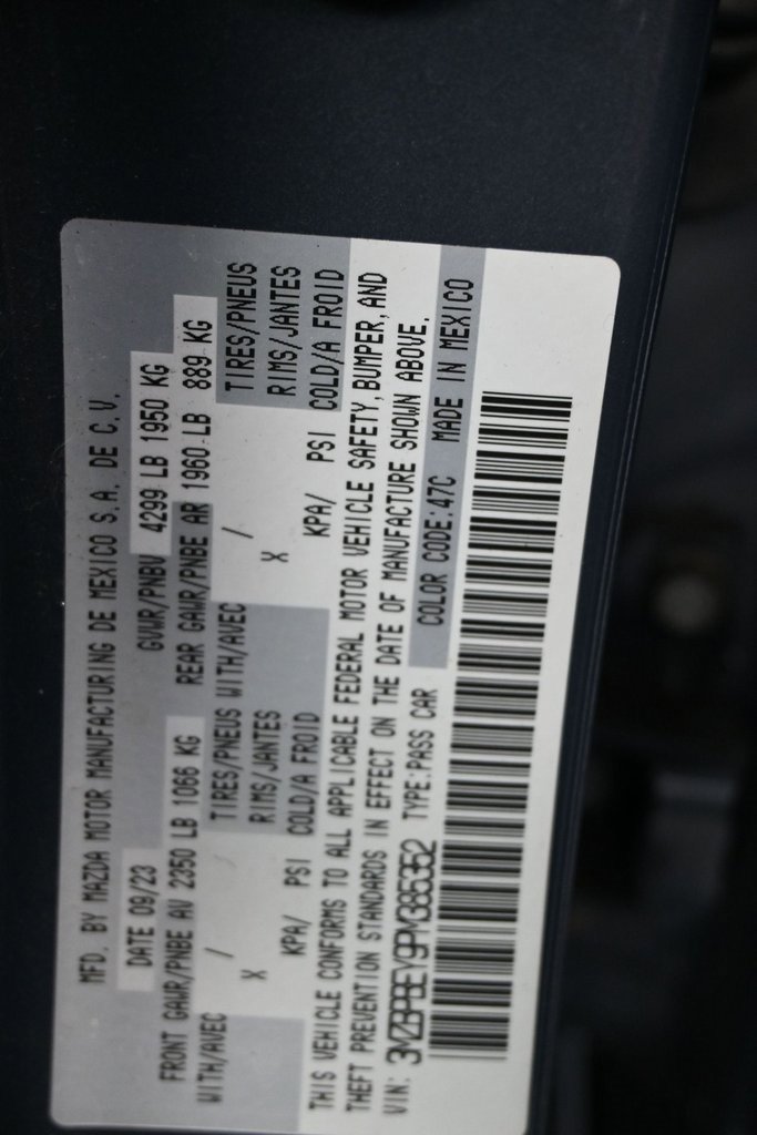 Used 2023 MAZDA MAZDA3 2.5 Turbo Sedan w/Premium Plus image 9