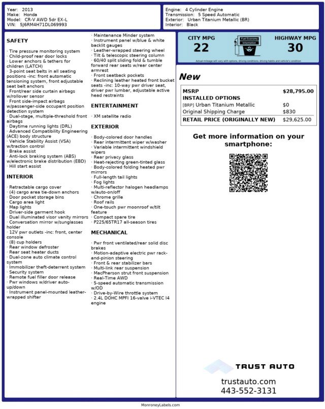 Used 2013 Honda CR-V EX-L image 3