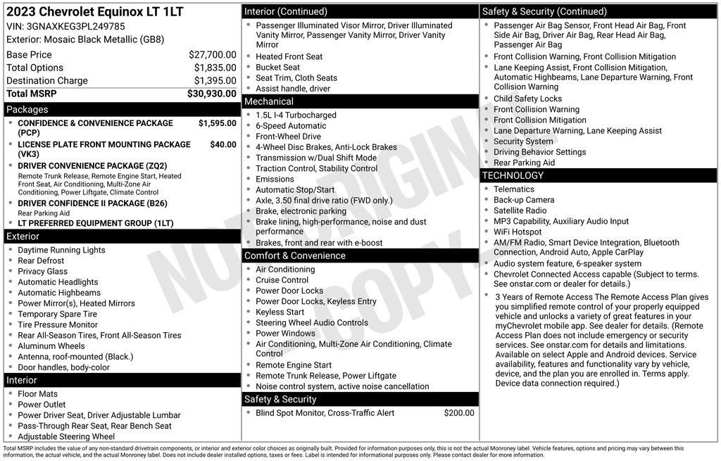 Used 2023 Chevrolet Equinox LT FWD image 5