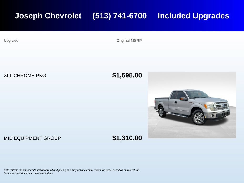 Used 2013 Ford F150 XLT w/ XLT Chrome Pkg RWD image 5