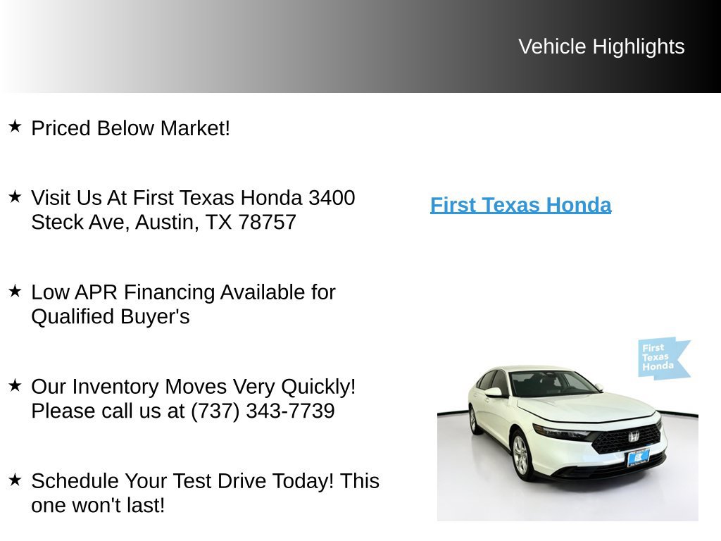 Used 2026 Honda Accord LX image 9