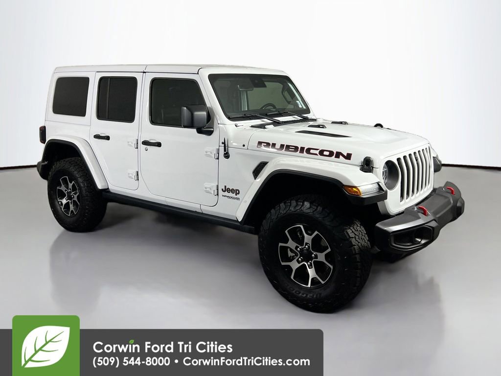 Used 2021 Jeep Wrangler Unlimited Rubicon w/ Uconnect 4C Nav & Sound Group image 1