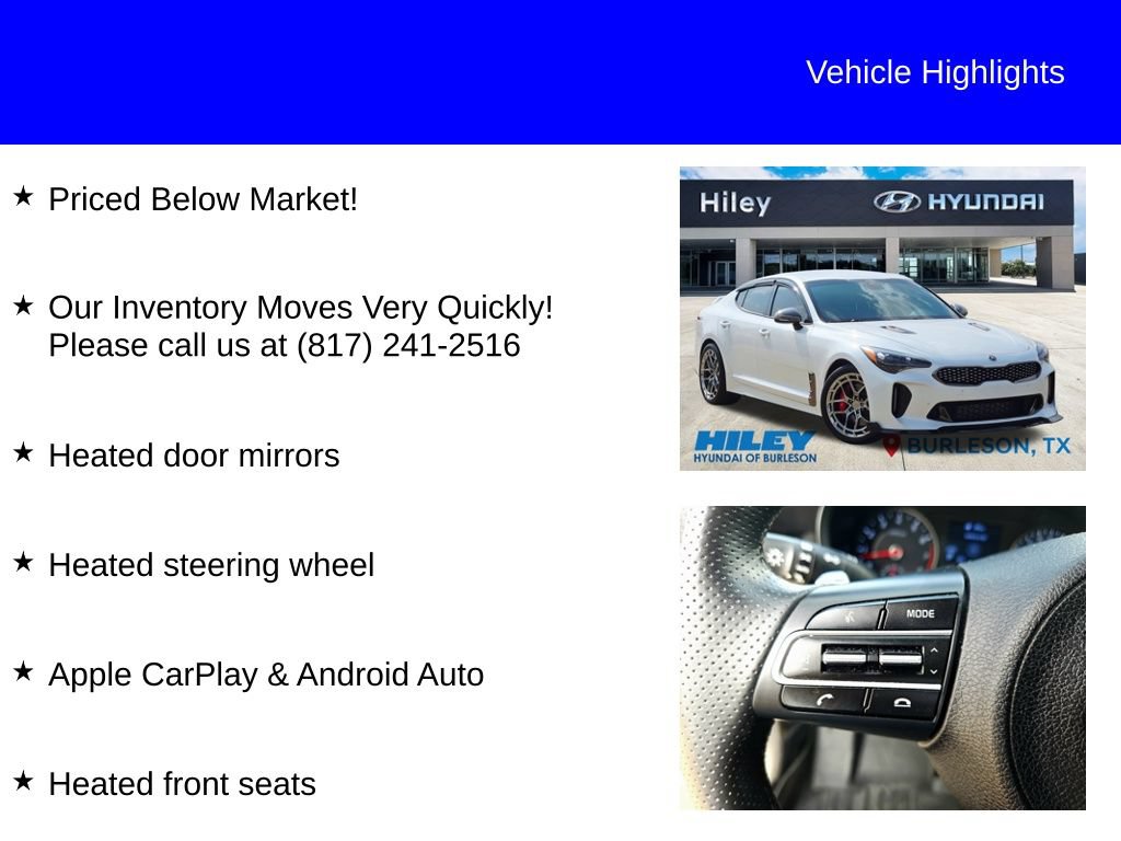 Used 2020 Kia Stinger GT AWD/4WD image 9