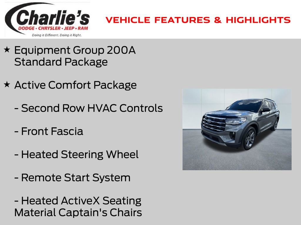 Used 2025 Ford Explorer Active w/ Active Comfort Package AWD/4WD image 7