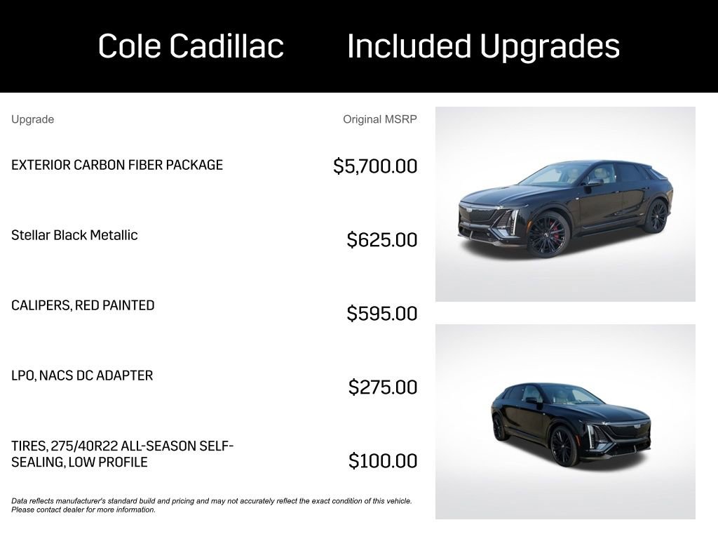 New 2026 Cadillac Lyriq V w/ Exterior Carbon Fiber Package image 2