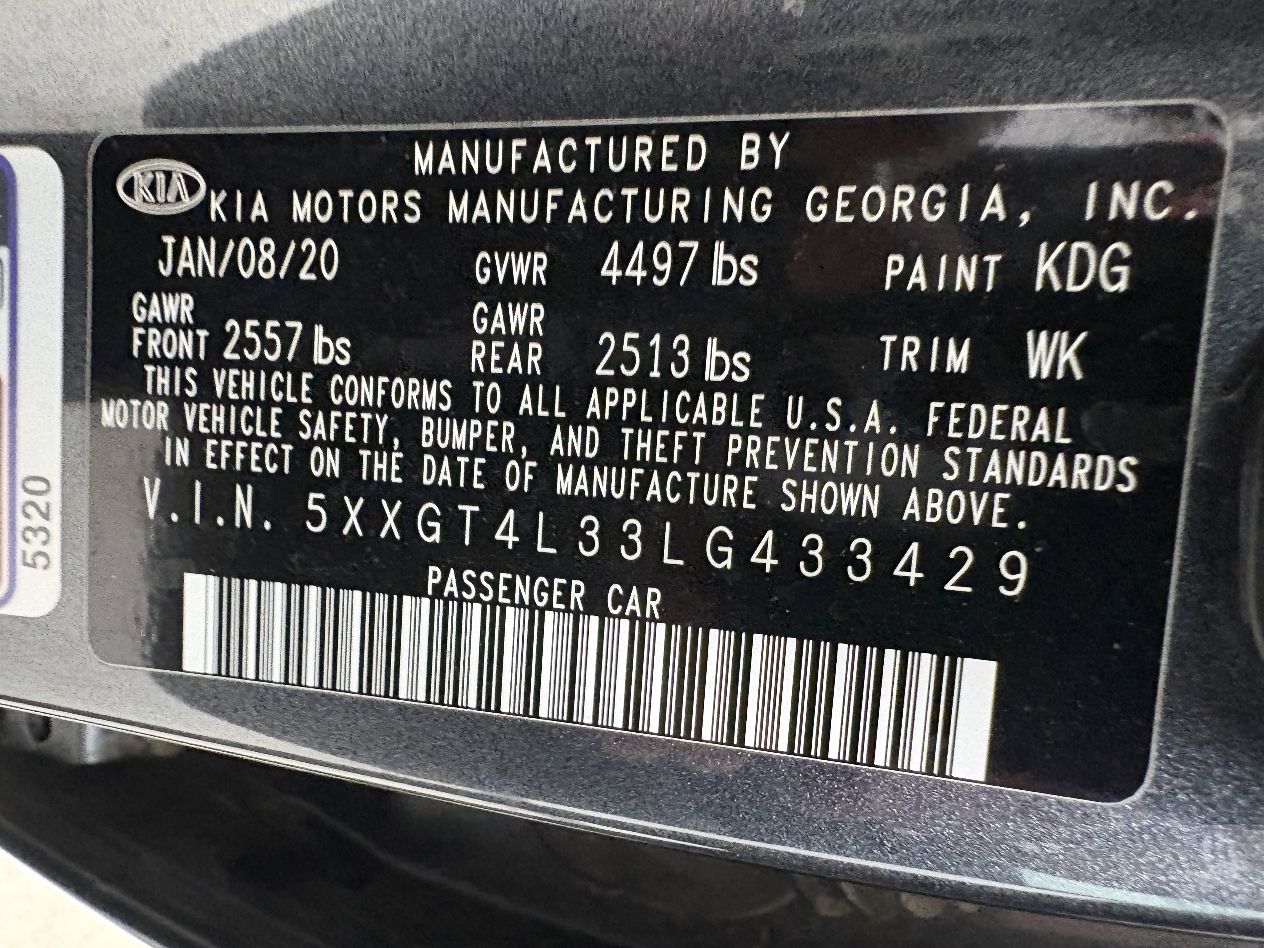 Used 2020 Kia Optima S FWD image 33