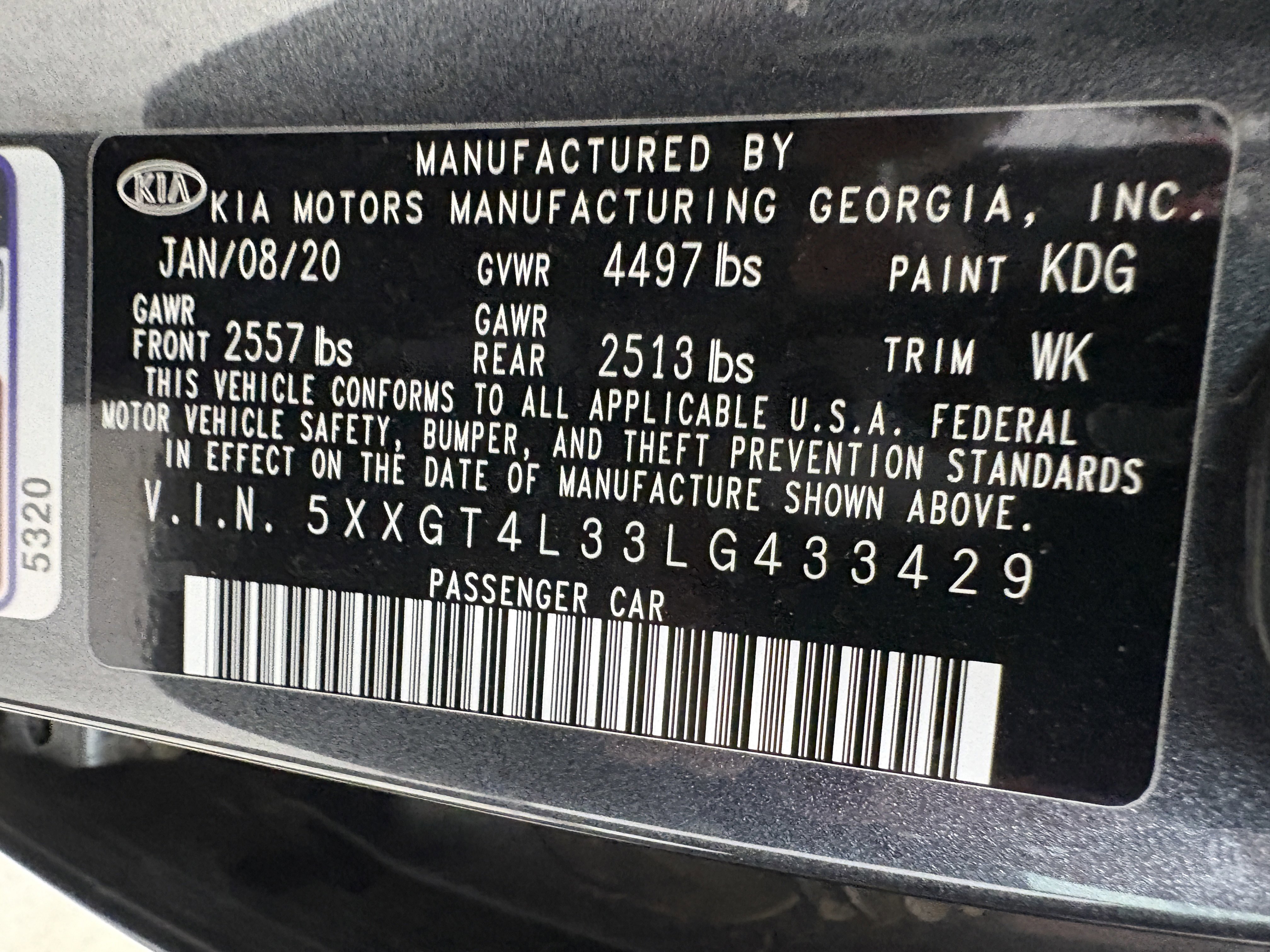 Used 2020 Kia Optima S image 33