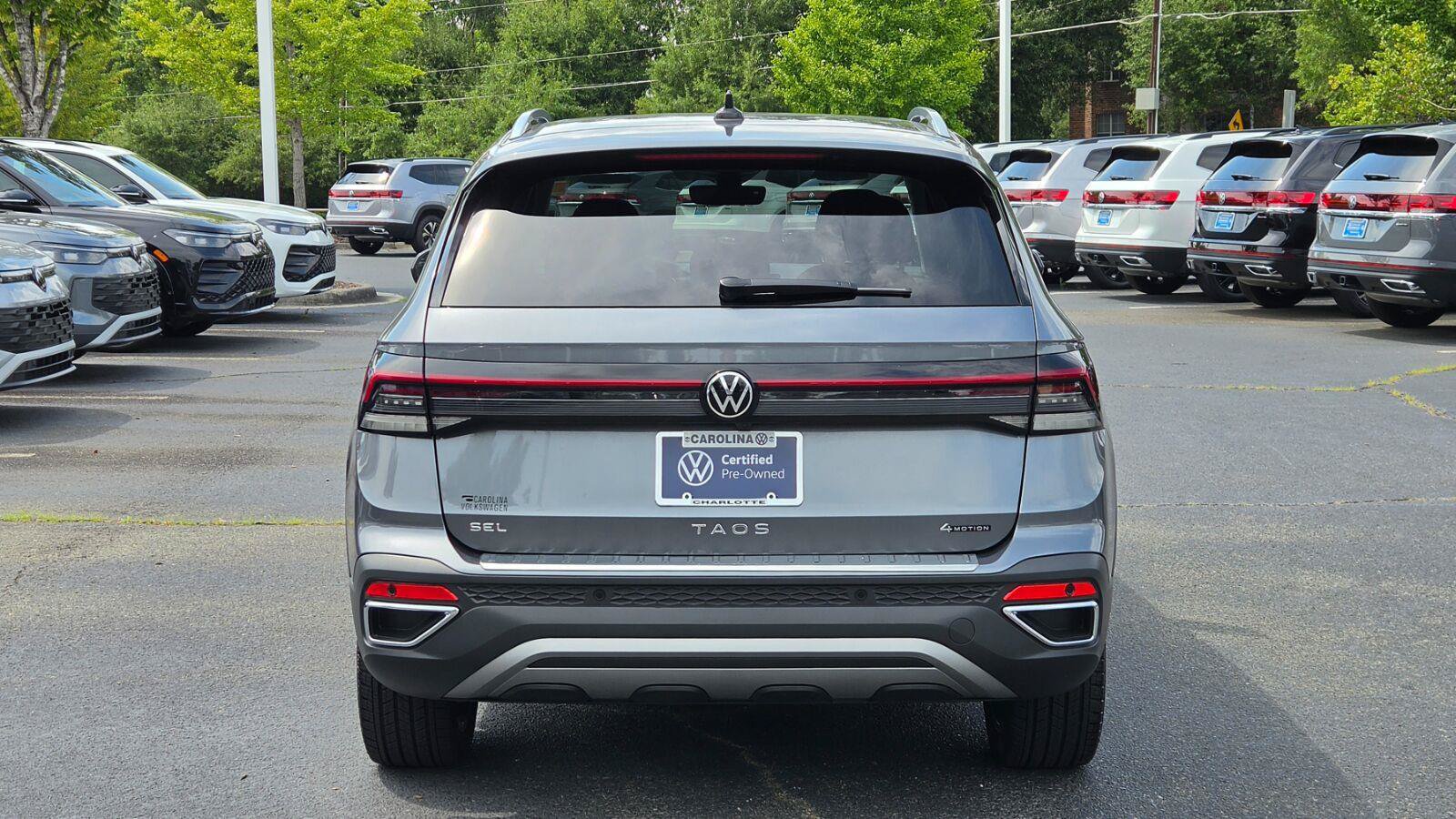 Certified 2025 Volkswagen Taos SEL w/ Black Wheel Plus Package AWD/4WD image 3