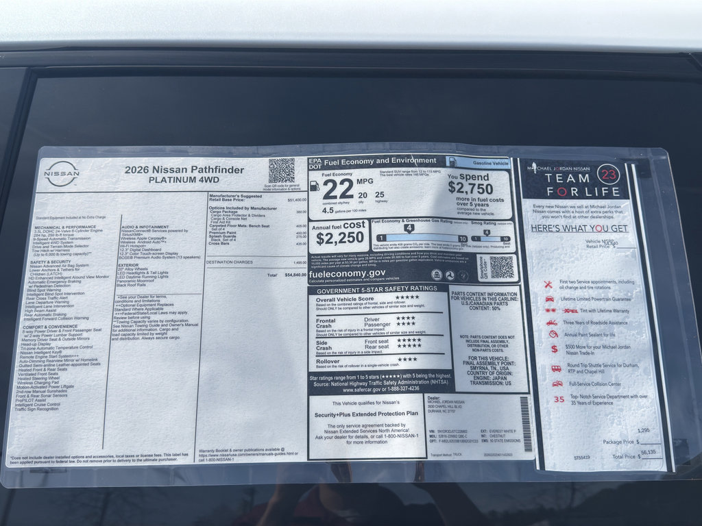 New 2026 Nissan Pathfinder Platinum image 11