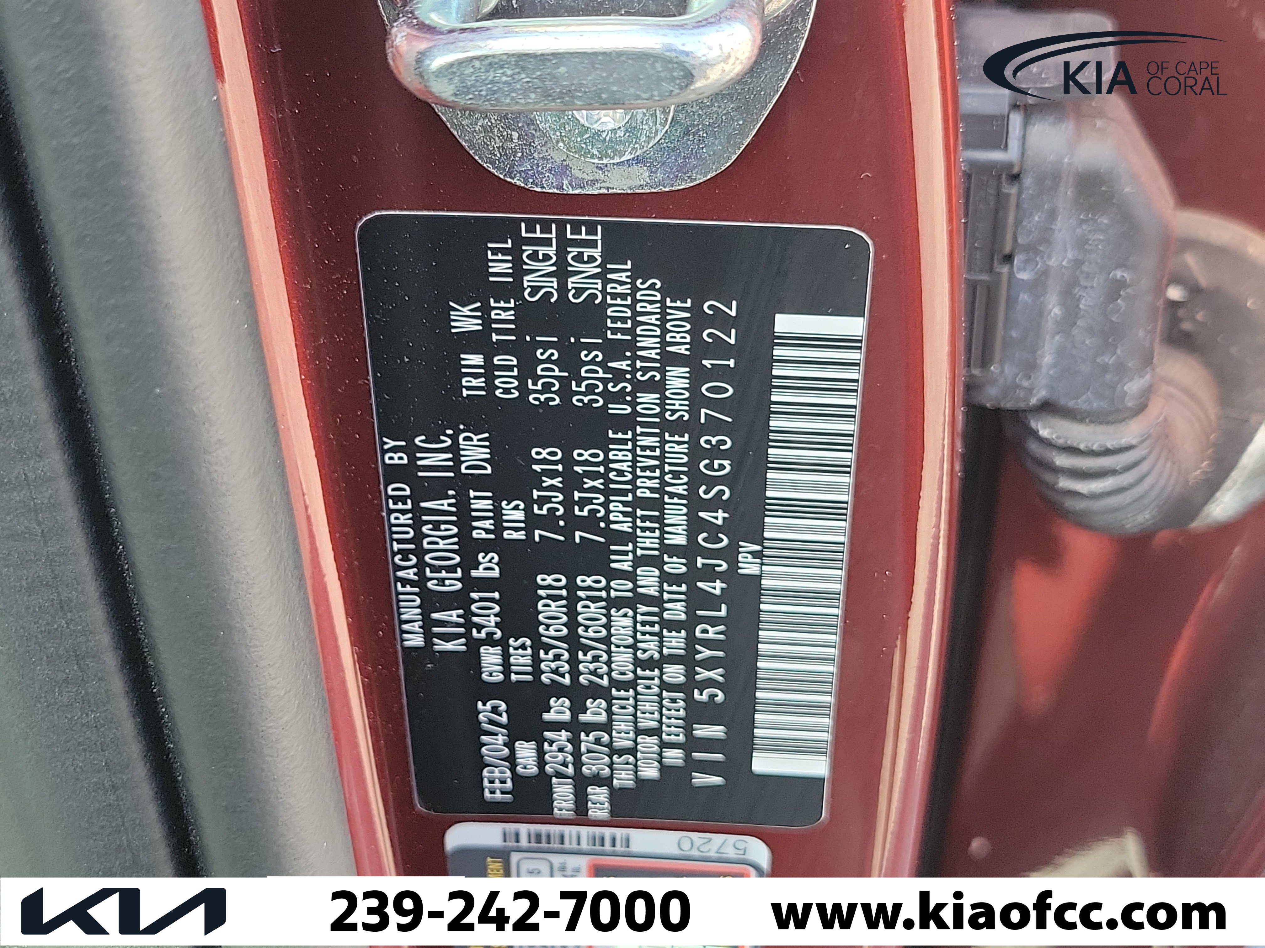 Certified 2025 Kia Sorento S w/ Panoramic Sunroof Package FWD image 30