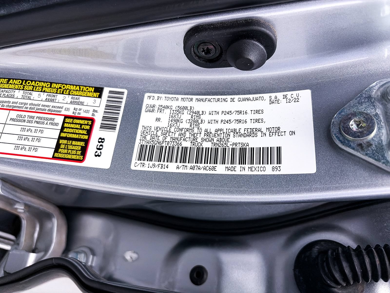Used 2023 Toyota Tacoma SR w/ SR Convenience Package RWD image 38