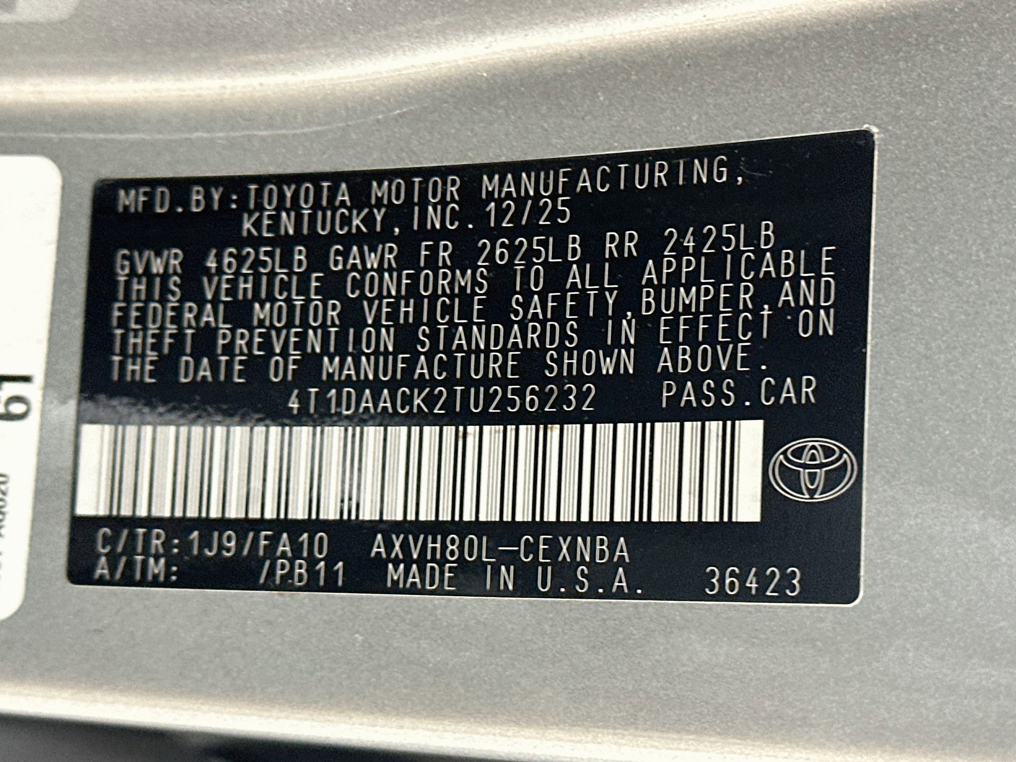 Used 2026 Toyota Camry LE FWD image 12