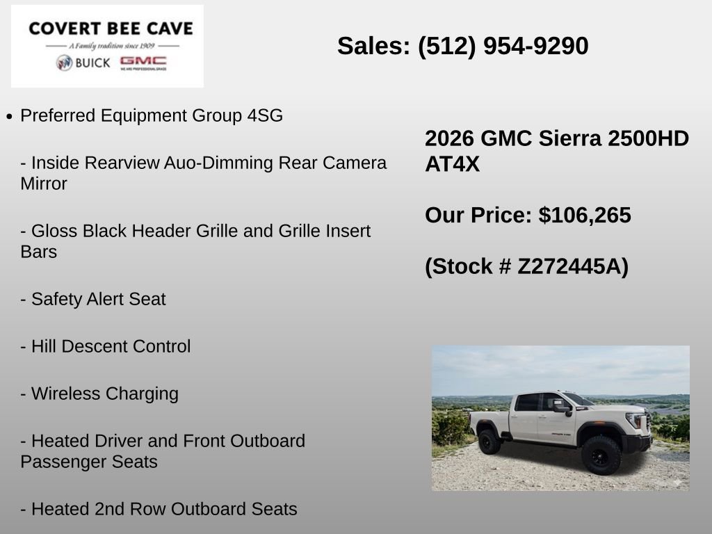 Used 2026 GMC Sierra 2500 AT4X w/ LPO, Black Badging Package image 18