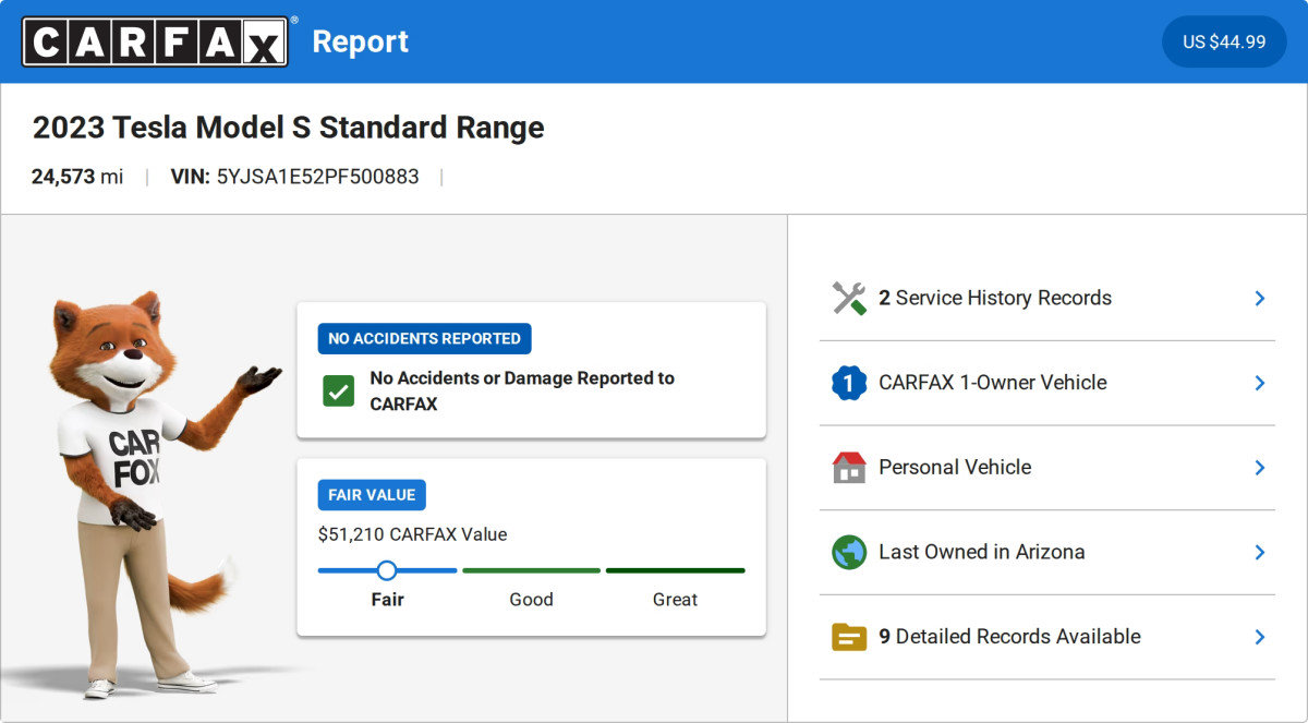 Used 2023 Tesla Model S Standard Range AWD/4WD image 4