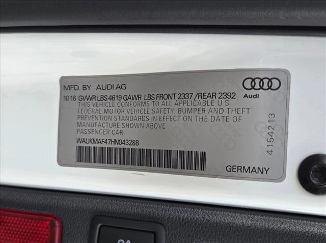 Used 2017 Audi A4 2.0T Ultra Premium w/ Convenience Package FWD image 24