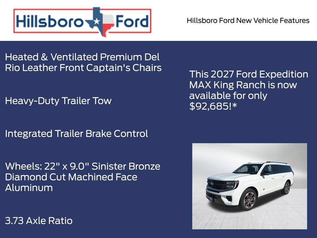 New 2027 Ford Expedition Max King Ranch AWD/4WD image 15