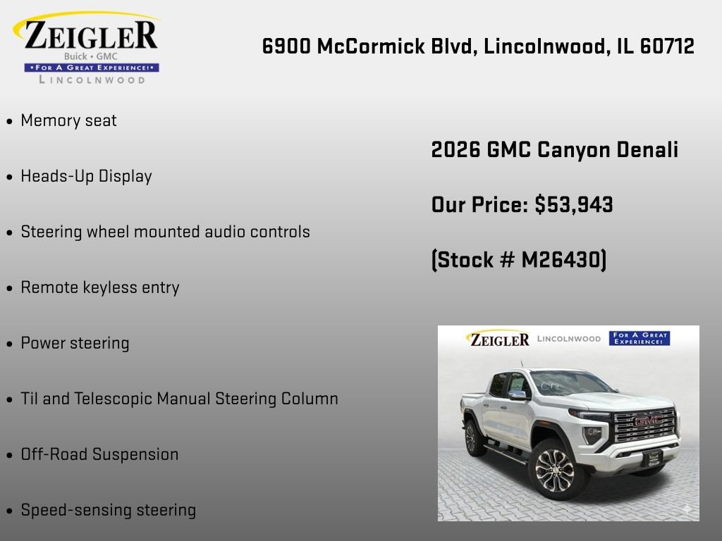 New 2026 GMC Canyon Denali AWD/4WD image 18