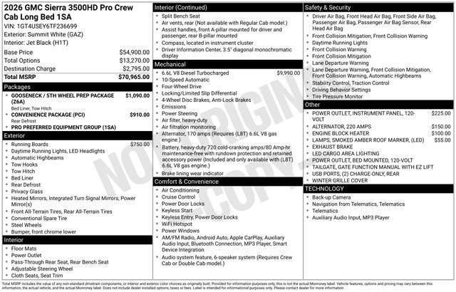 New 2026 GMC Sierra 3500 Pro image 4