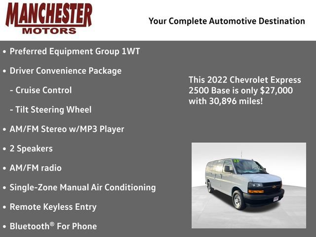 Used 2022 Chevrolet Express 2500 w/ Driver Convenience Package image 2