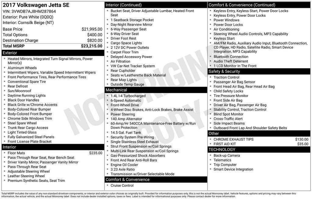Used 2017 Volkswagen Jetta SE FWD image 12