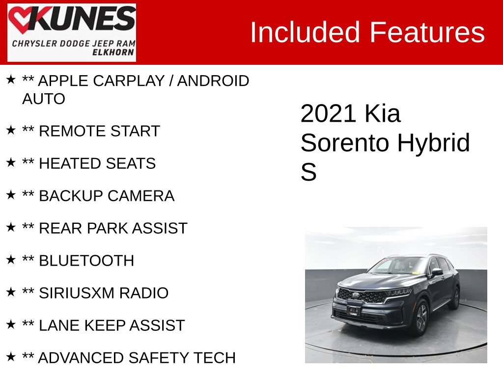 Used 2021 Kia Sorento S FWD image 2
