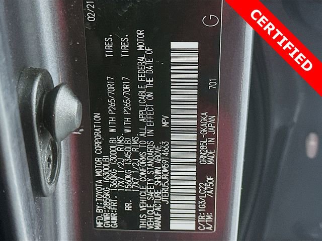 Used 2021 Toyota 4Runner TRD Off-Road Premium w/ Moonroof Package image 31