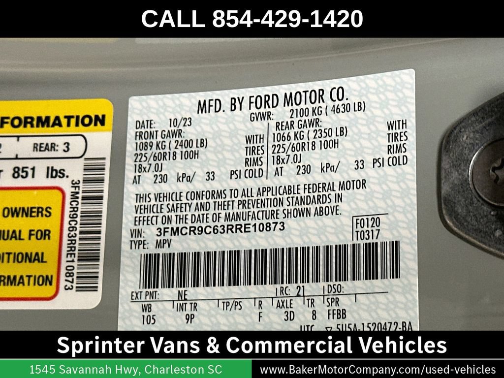 Used 2024 Ford Bronco Sport Outer Banks w/ Tech Package AWD/4WD image 34
