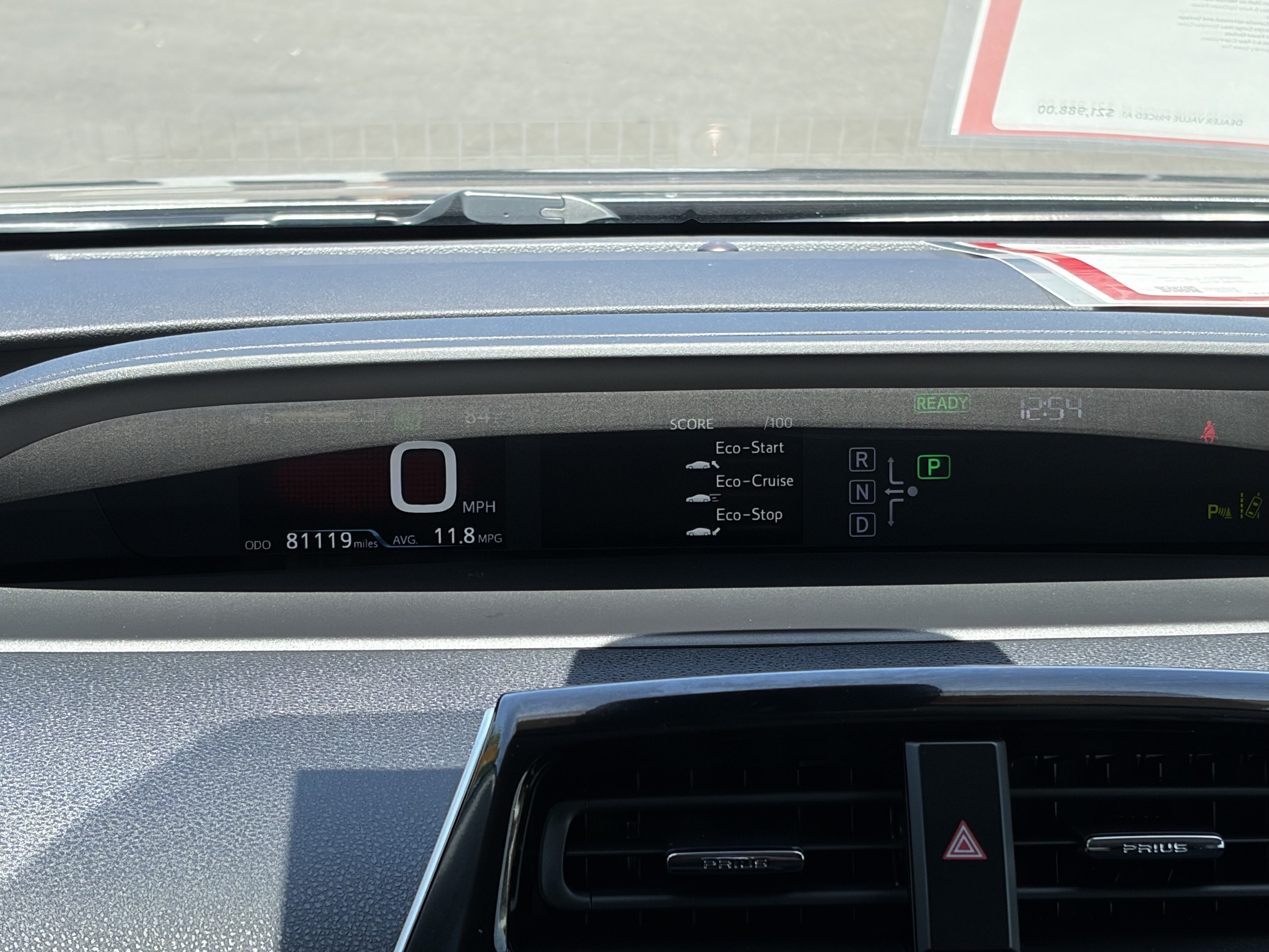 Certified 2018 Toyota Prius Two w/ Prius Two Safety Plus Package FWD image 19