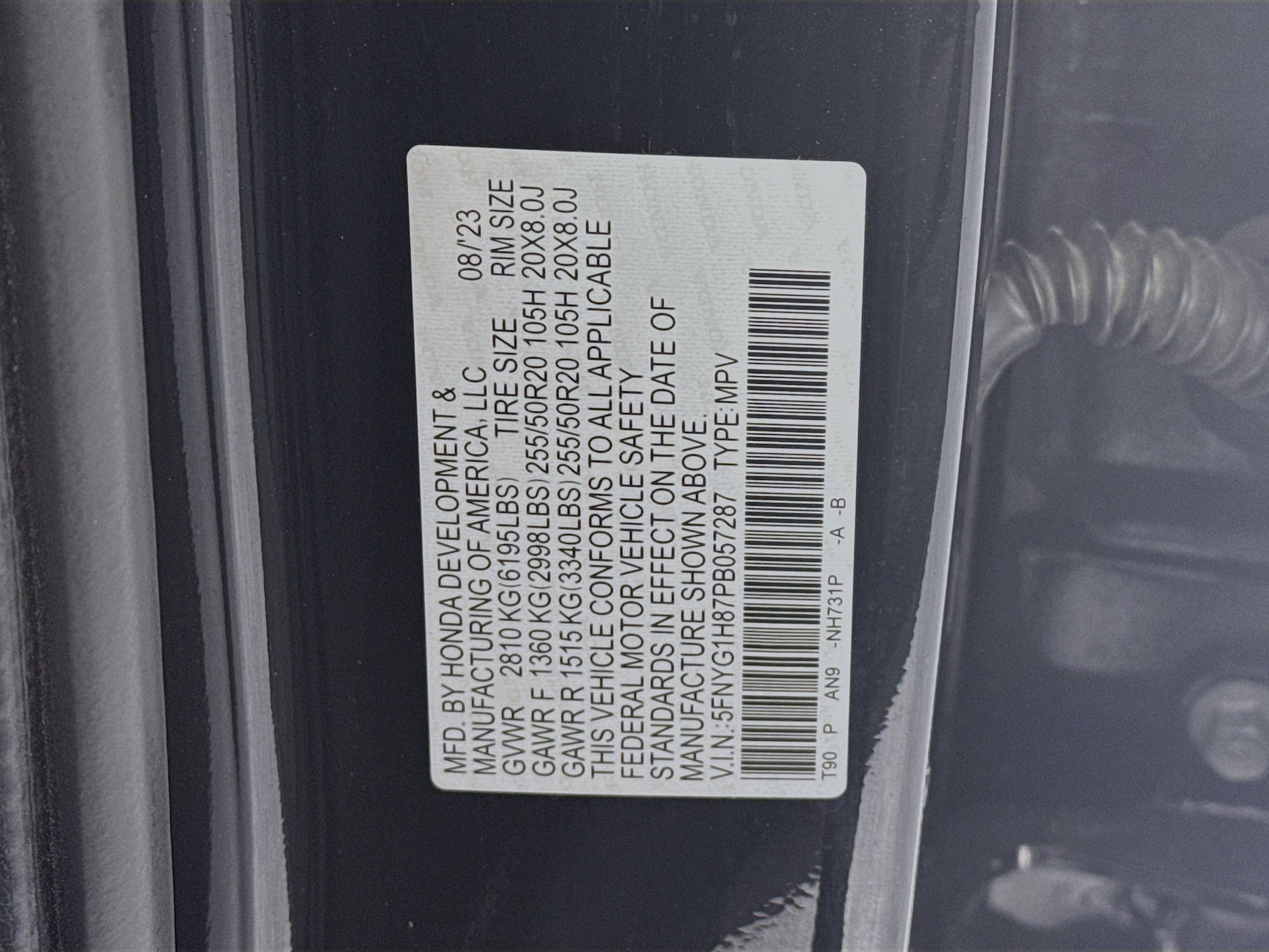 Certified 2023 Honda Pilot Elite image 35