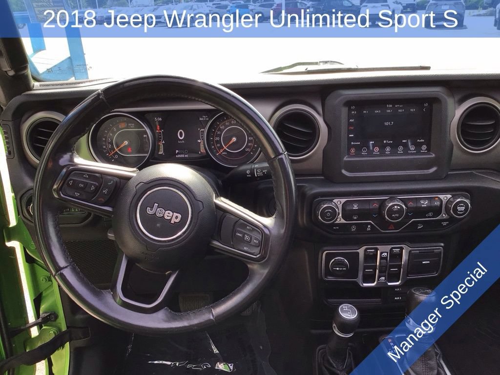 Used 2018 Jeep Wrangler Unlimited Sport S AWD/4WD image 3