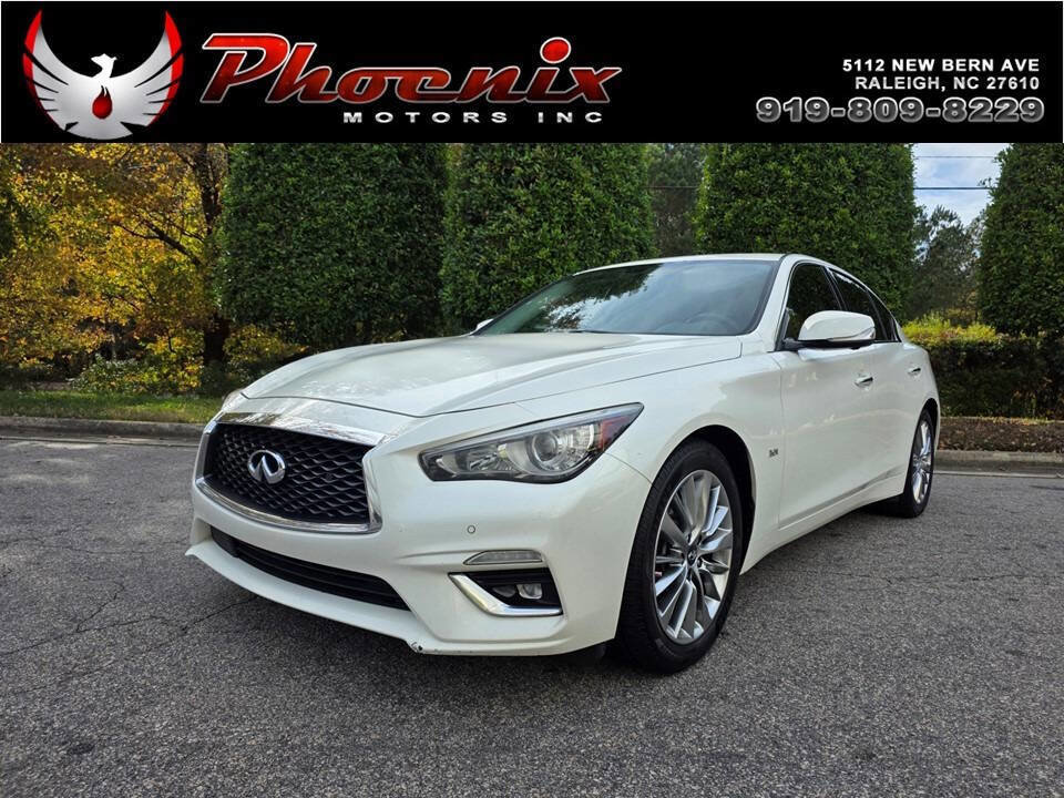 Used 2018 INFINITI Q50 Luxe w/ Essential Package (3.0T Luxe) image 1
