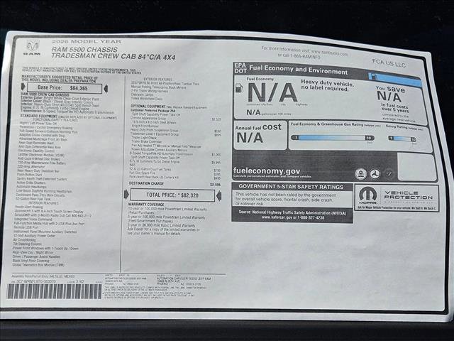 New 2026 RAM 5500 Tradesman AWD/4WD image 17