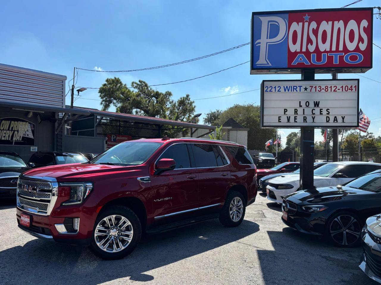 Used 2021 GMC Yukon SLT w/ Rear Media and Nav Package RWD image 1