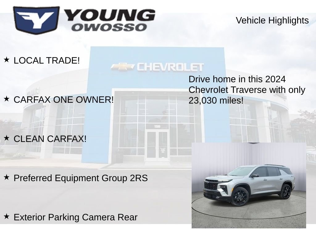Used 2024 Chevrolet Traverse RS w/ LPO, Floor Liner Package image 7