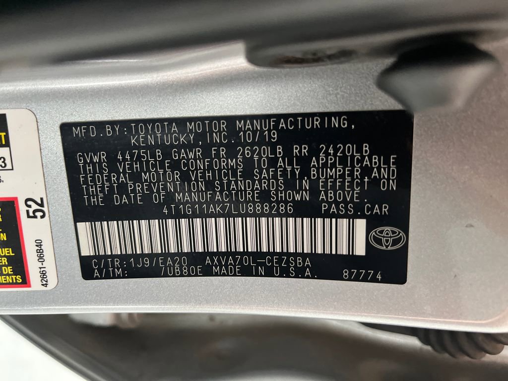 Used 2020 Toyota Camry SE FWD image 77