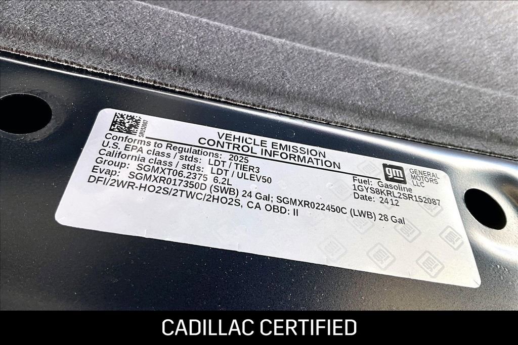 Certified 2025 Cadillac Escalade ESV Premium Luxury RWD image 29