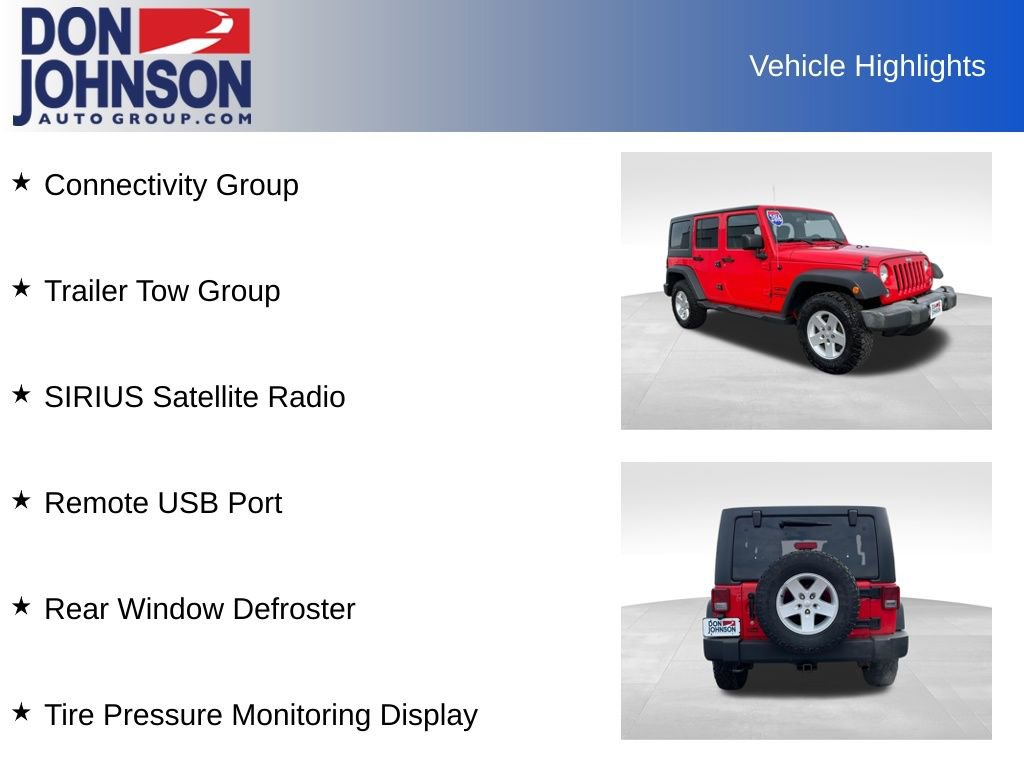 Used 2016 Jeep Wrangler Unlimited Sport w/ Quick Order Package 24S image 6