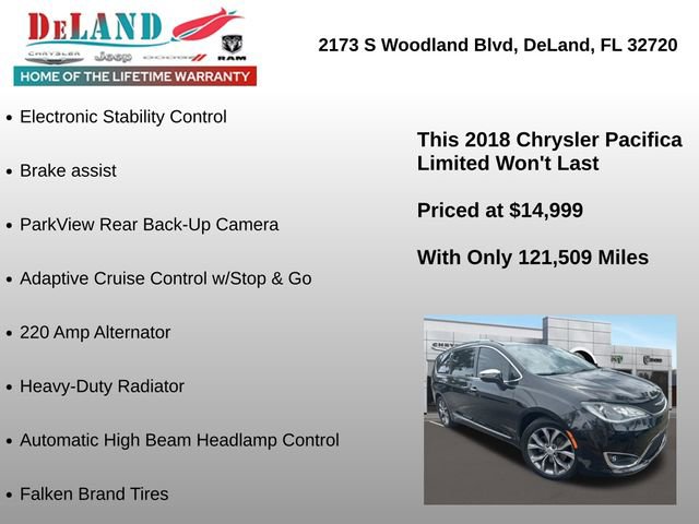 Used 2018 Chrysler Pacifica Limited w/ Tire & Wheel Group FWD image 7