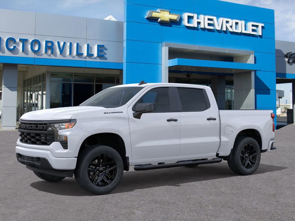 New 2026 Chevrolet Silverado 1500 Custom w/ Turbomax Blackout Package RWD image 2