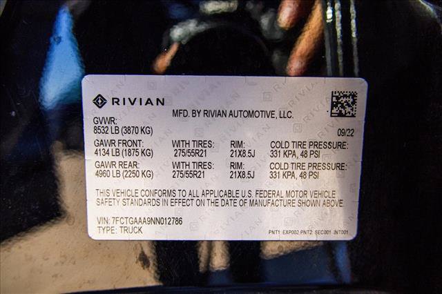 Used 2022 Rivian R1T Adventure AWD/4WD image 26